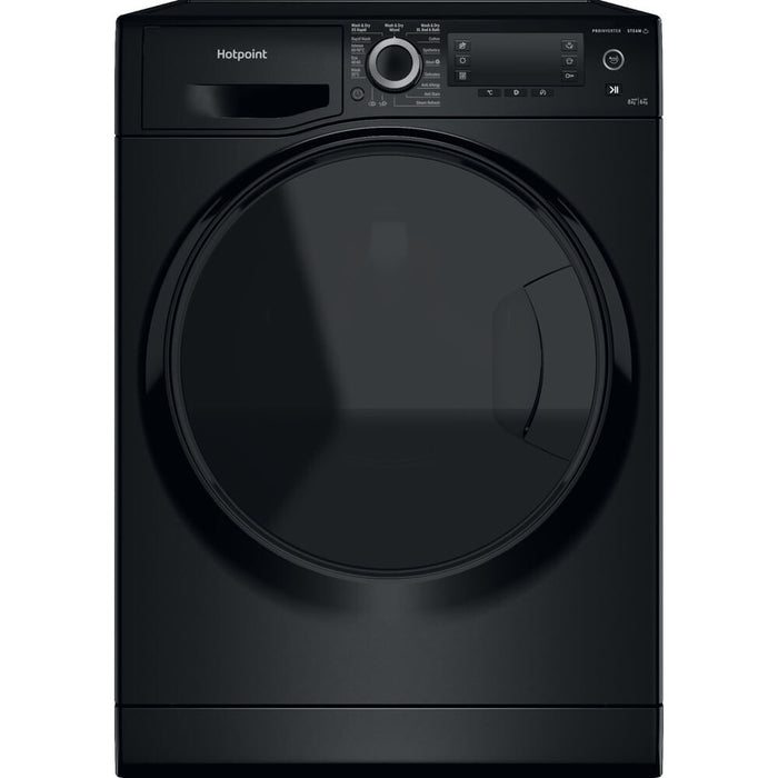 Hotpoint Ariston NDD 8636 BDA UK washer dryer Freestanding Front-load Black D