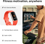 Fitbit Charge 6 Fitness Tracker - Coral/Gold