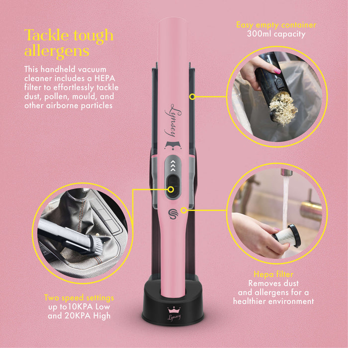 Swan SC15829QOC Lyndsey Queen of Clean Handheld Cordless Vacuum 200W