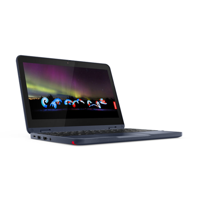 Lenovo 300w 3015e Hybrid (2-in-1) 29.5 cm (11.6) Touchscreen HD 4 GB DDR4-SDRAM 128 GB SSD Wi-Fi 5 (802.11ac) Windows 11 Pro Academic Blue