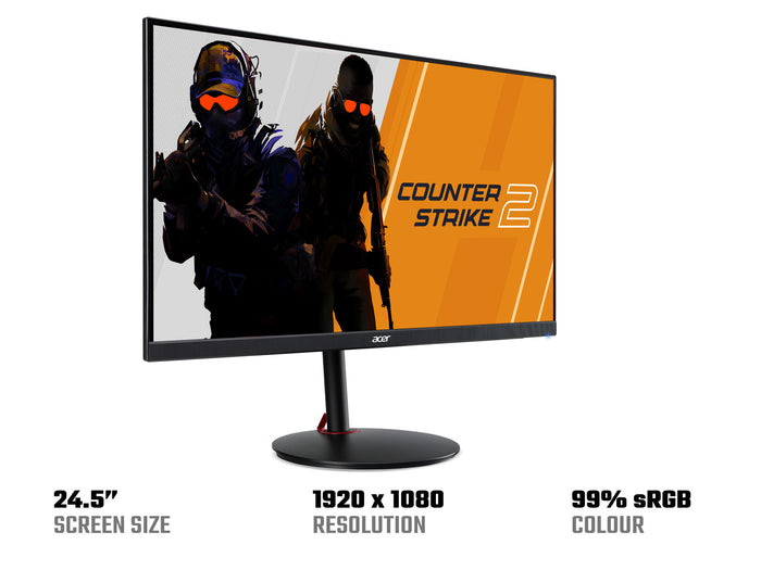 Acer NITRO XV2 Nitro XV252Q Z 24.5 Gaming Monitor-  FHD-  IPS-  280Hz- 1ms