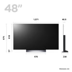 LG OLED48C36LA 48 Smart 4K Ultra HD HDR OLED TV with Amazon Alexa