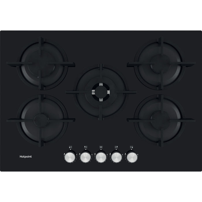 Hotpoint HGS 72S BK Black Built-in 60 cm Gas 5 zone(s)