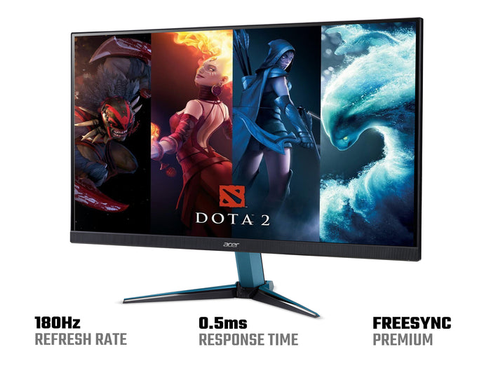 Acer NITRO VG2 Nitro VG272UV3 Gaming Monitor, 180Hz, Wide QHD (2560x1440), 0.5ms Response Time, 16:9, AMD FreeSync Premium