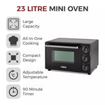 Tower T14043 Mini oven 23 L Timer Adjustable temperature Black