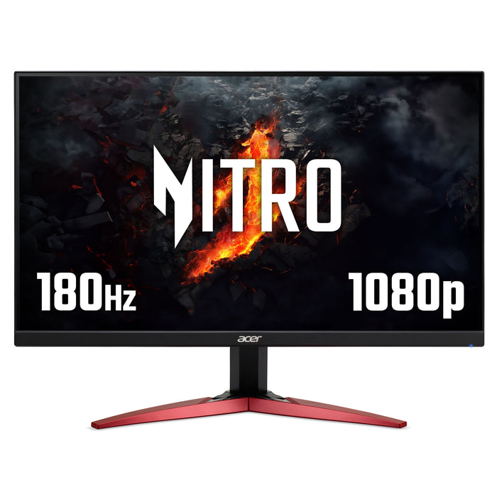 Acer NITRO VG1 Nitro KG241YM3 24 Gaming Monitor, 180Hz, Full HD (1920x1080), 1ms Response Time, 16:9, AMD FreeSync Premium