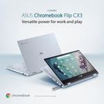 ASUS Chromebook Flip CX3 CB3400FMA-E10046 Intel® Core™ i3 i3-1110G4 35.6 cm (14) Touchscreen Full HD 8 GB LPDDR4x-SDRAM 128 GB SSD Wi-Fi 6 (802.11ax) ChromeOS Blue