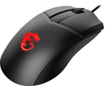 MSI CLUTCH GM41 LIGHTWEIGHT RGB FPS Gaming Mouse upto 16000 DPI Fast Optical Sensor, 65g weight, Frixion Free Cable, Symmetrical design, OMRON Switch with 60+ Million Clicks, Dragon Center Supported, NVIDIA REFLEX Compatible