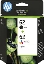 HP 62 2-pack Black/Tri-color Original Ink Cartridges