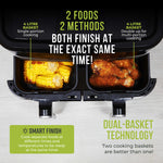 Tower Vortx Vizion 8 Litre Digital Dual Basket Air Fryer