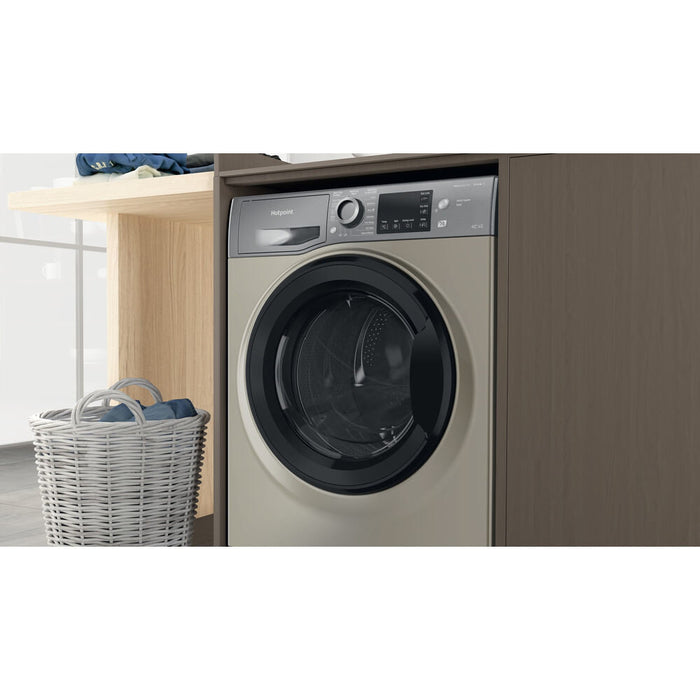 Hotpoint NDB 9635 GK UK washer dryer Freestanding Front-load Graphite D