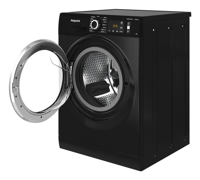 Hotpoint NM11 946 BC A UK N washing machine Front-load 9 kg 1400 RPM Black