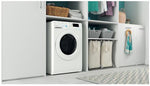 Indesit BDE 96436X W UK N washer dryer Freestanding Front-load White D