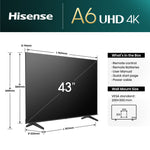 Hisense 43A6NTUK 43 4K Ultra HD Smart TV