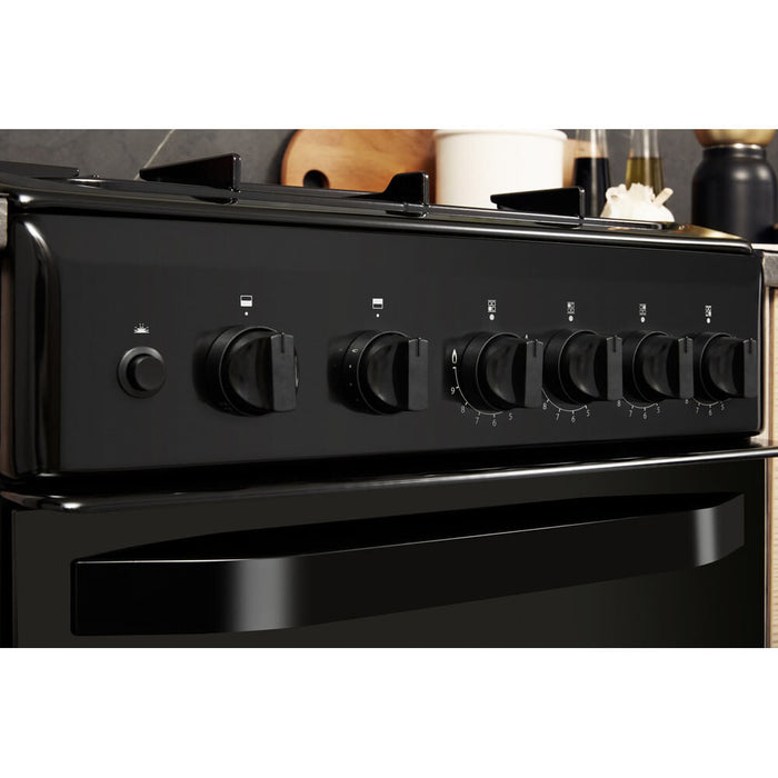 Hotpoint HD5G00KCB Freestanding cooker Gas Black