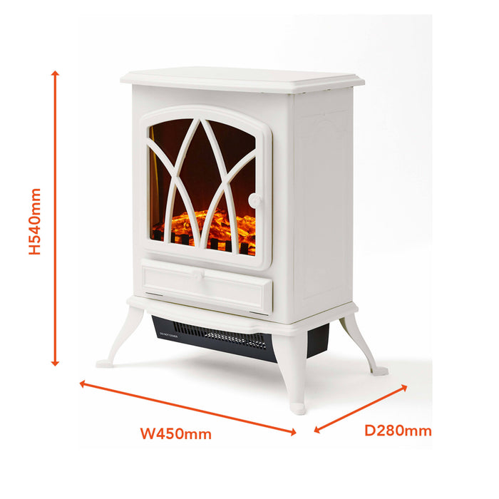 Warmlite heating WL46018W fireplace Indoor Freestanding fireplace Electric White