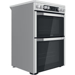 Hotpoint Ariston HDM67V9HCX/UK Freestanding cooker Electric Ceramic Silver A