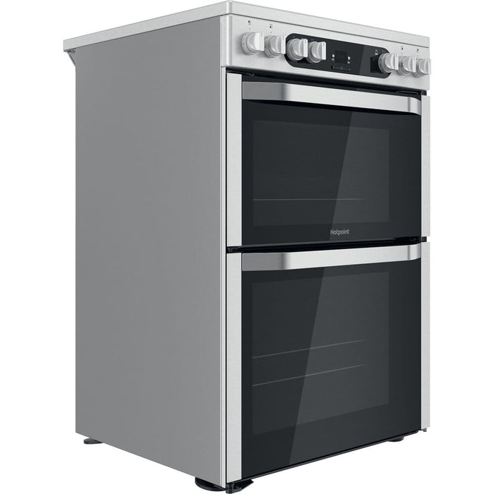 Hotpoint Ariston HDM67V9HCX/UK Freestanding cooker Electric Ceramic Silver A