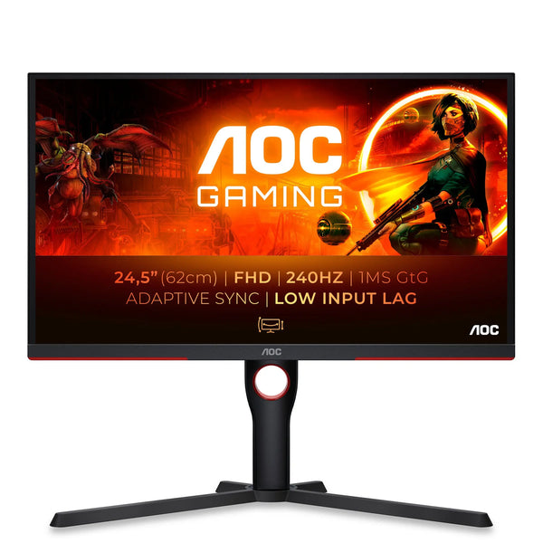 AOC 25G3ZM/BK 25 Full HD Gaming Monitor 240Hz, 1ms, Freesync Premium, -  Comet