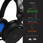 Stealth C6-100 Gaming Headset for PS4/PS5, XBOX, Switch, PC - Blue Stealth