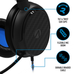 Stealth C6-100 Gaming Headset for PS4/PS5, XBOX, Switch, PC - Blue Stealth