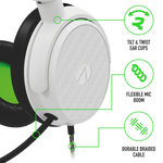 Stealth C6-100 Gaming Headset for XBOX, PS4/PS5, Switch, PC - Green/White Stealth