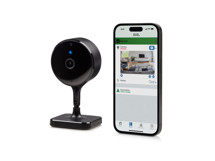 Eve Cam Smart indoor camera with Apple HomeKit Secure Video Technology