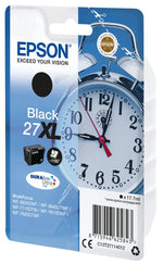 Epson Alarm clock Singlepack Black 27XL DURABrite Ultra Ink Epson