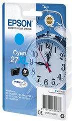 Epson Alarm clock Singlepack Cyan 27XL DURABrite Ultra Ink Epson