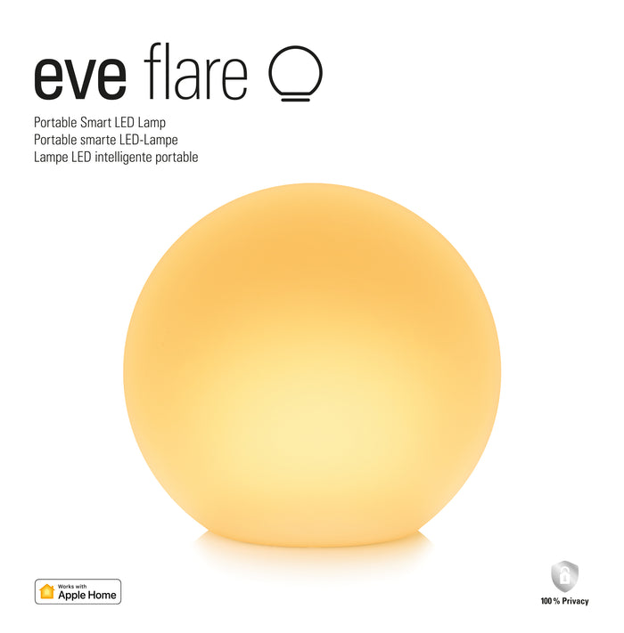 Eve Flare - Portable Smart LED Lamp with Apple HomeKit technology
