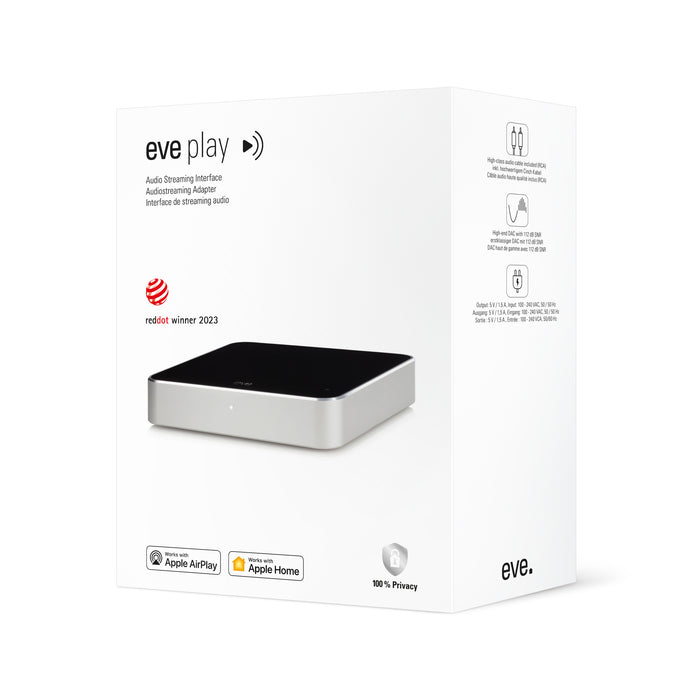 Eve Play Audio Streaming Interface for AirPlay