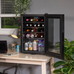 Kuhla KBC2B 62L Lockable Glass Door Wine and Drinks Cooler- Black