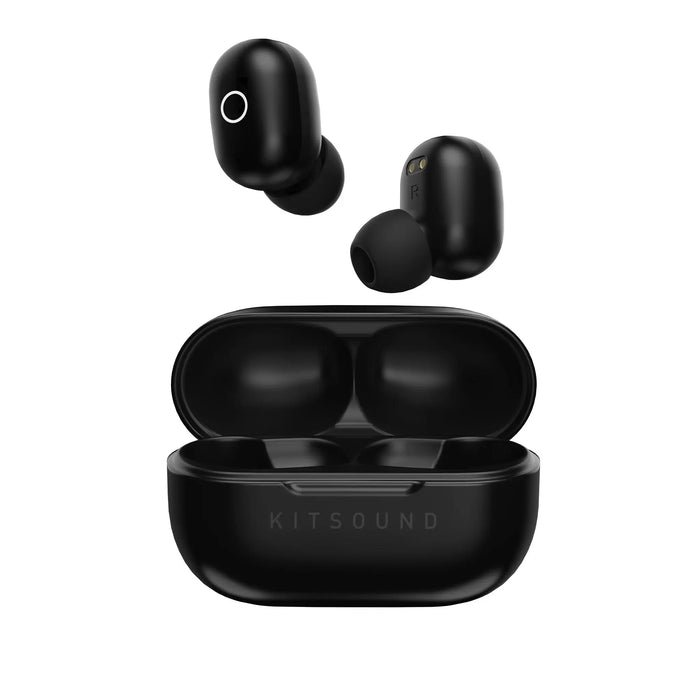 KitSound KSEDGE20BK headphones/headset Wireless In-ear Calls/Music USB Type-C Bluetooth Black Kitsound