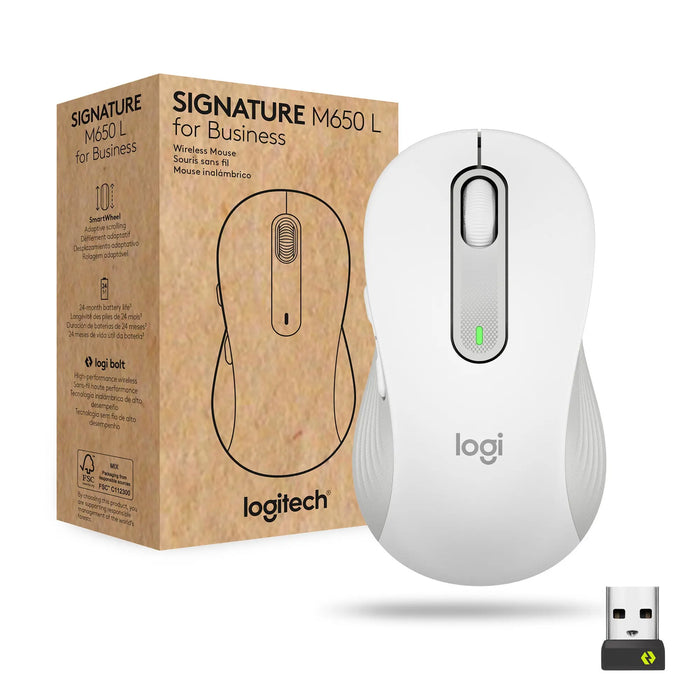 Logitech Signature M650 L Wireless Mouse for Business Logitech