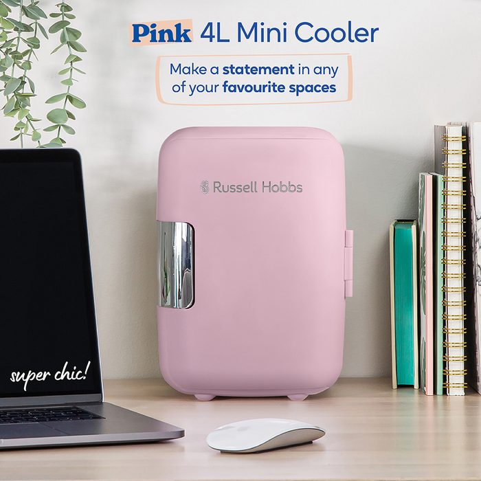 Russell Hobbs RH4CLR1001P Mini Cooler 4L - Pink