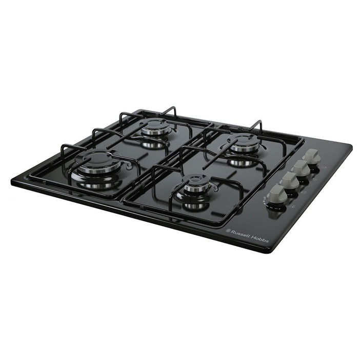 Russell Hobbs RH60GH401B 4-Burner Gas Hob - Black