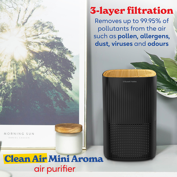 RUSSELL HOBBS CLEAN AIR MINI AROMA AIR PURIFIER - BLACK Russell Hobbs