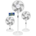 Russell Hobbs RHMPF3IN1 3-in-1 Pedestal Fan in White Russell Hobbs