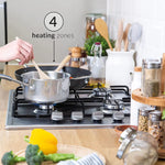 Russell Hobbs RH60GH401SS 59cm 4-Burner Gas Hob - Stainless Steel Russell Hobbs