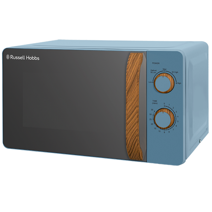 Russell Hobbs RHMM713BL-N Scandi Compact Manual Microwave 17L - Blue