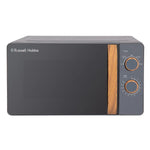 Russell Hobbs RHMM713G-N microwave Countertop Solo microwave 17 L 700 W Grey, Wood Russell Hobbs