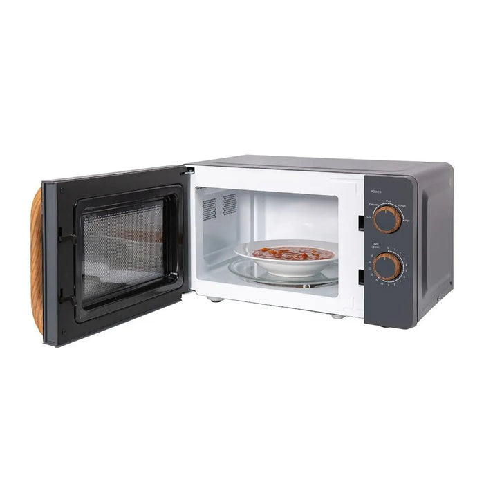 Russell Hobbs RHMM713G-N microwave Countertop Solo microwave 17 L 700 W Grey, Wood Russell Hobbs