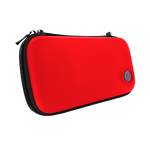 Stealth Hard-Shell Premium Travel Case for Nintendo Switch, Switch Lite & Switch OLED - Neon Red and Blue Stealth