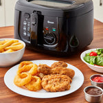 Swan 2.5L Square Black Fryer Swan