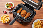 Swan 2.5L Square Black Fryer Swan