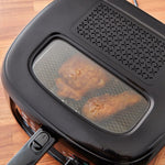 Swan 2.5L Square Black Fryer Swan