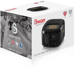 Swan 2.5L Square Black Fryer Swan