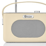 Swan Retro DAB Bluetooth Radio- Cream Swan