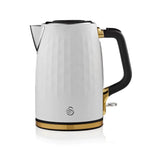 Swan SK14082WHTN 1.7L Gatsby Jug Kettle- White Swan