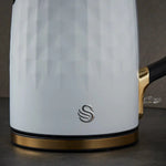 Swan SK14082WHTN 1.7L Gatsby Jug Kettle- White Swan